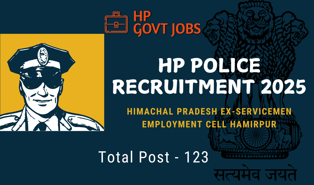 HP Police Recruitment Notification 2025 (Ex-Serviceman) | Govt 